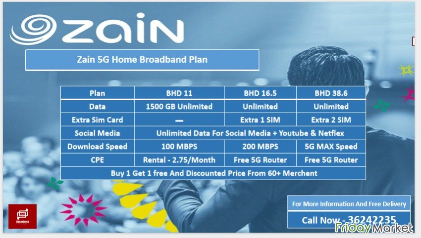 Broadband Plan Home/Office - Zain High Speed Home Broadband Connectiv الرفاع البحرين